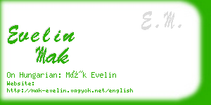 evelin mak business card